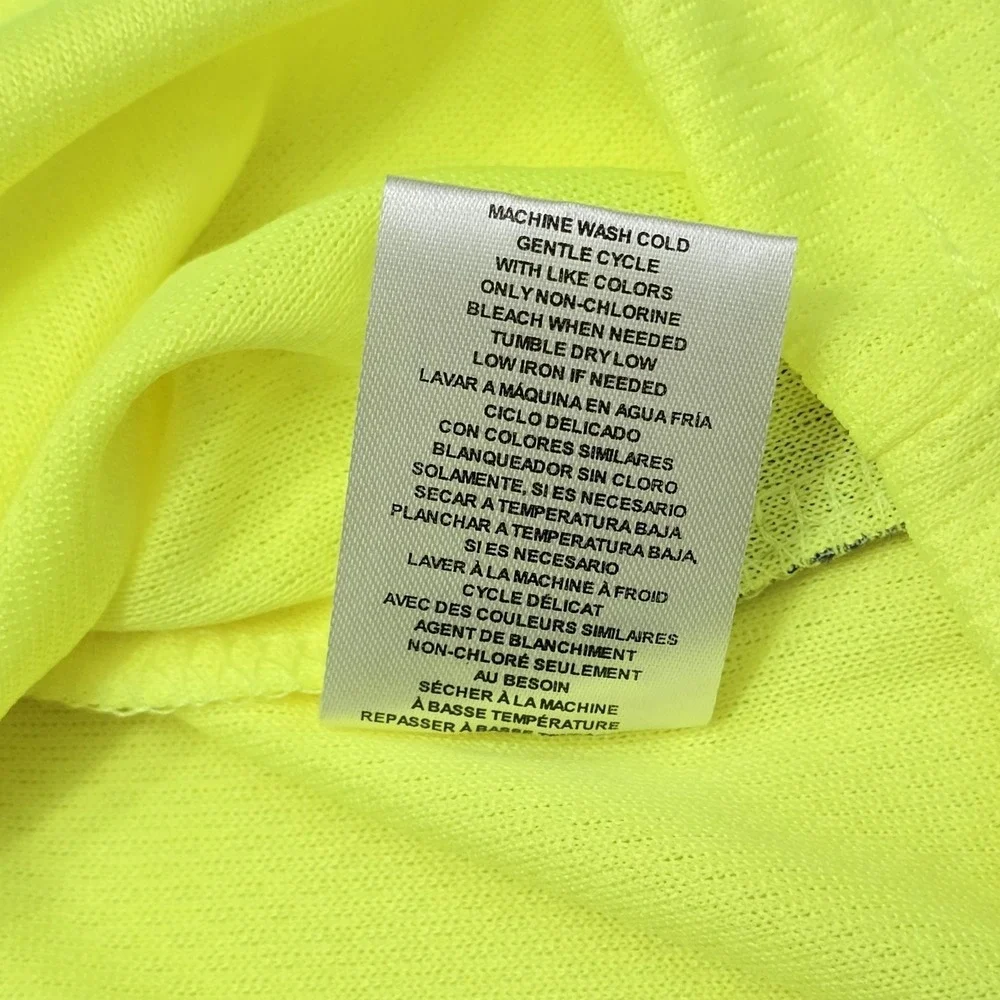 Bass Creek Outfitters Hi Vis Long Sleeve Shirt Neon Yellow Class 3 2XL BO451167